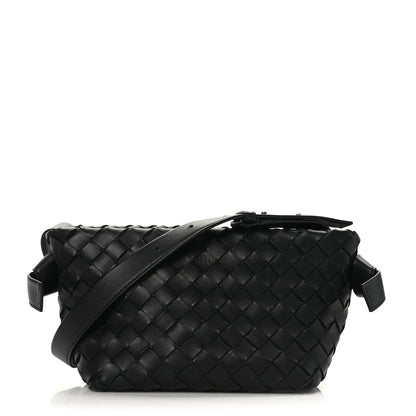 Bottega Veneta Nappa Intrecciato Tie Shoulder Bag Black 1 of 8