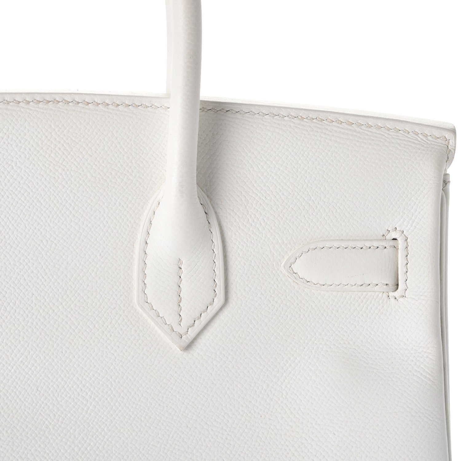 Hermes Epsom Birkin 30 White 12 of 36