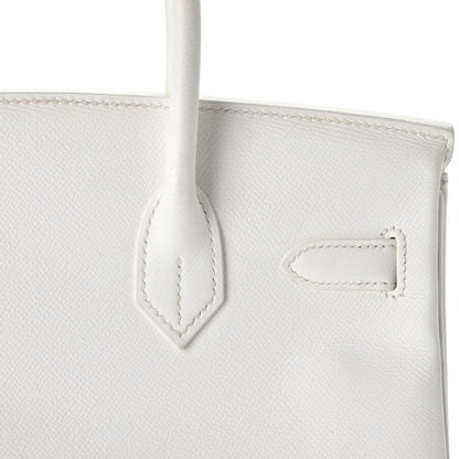 Hermes Epsom Birkin 30 White 12 of 36