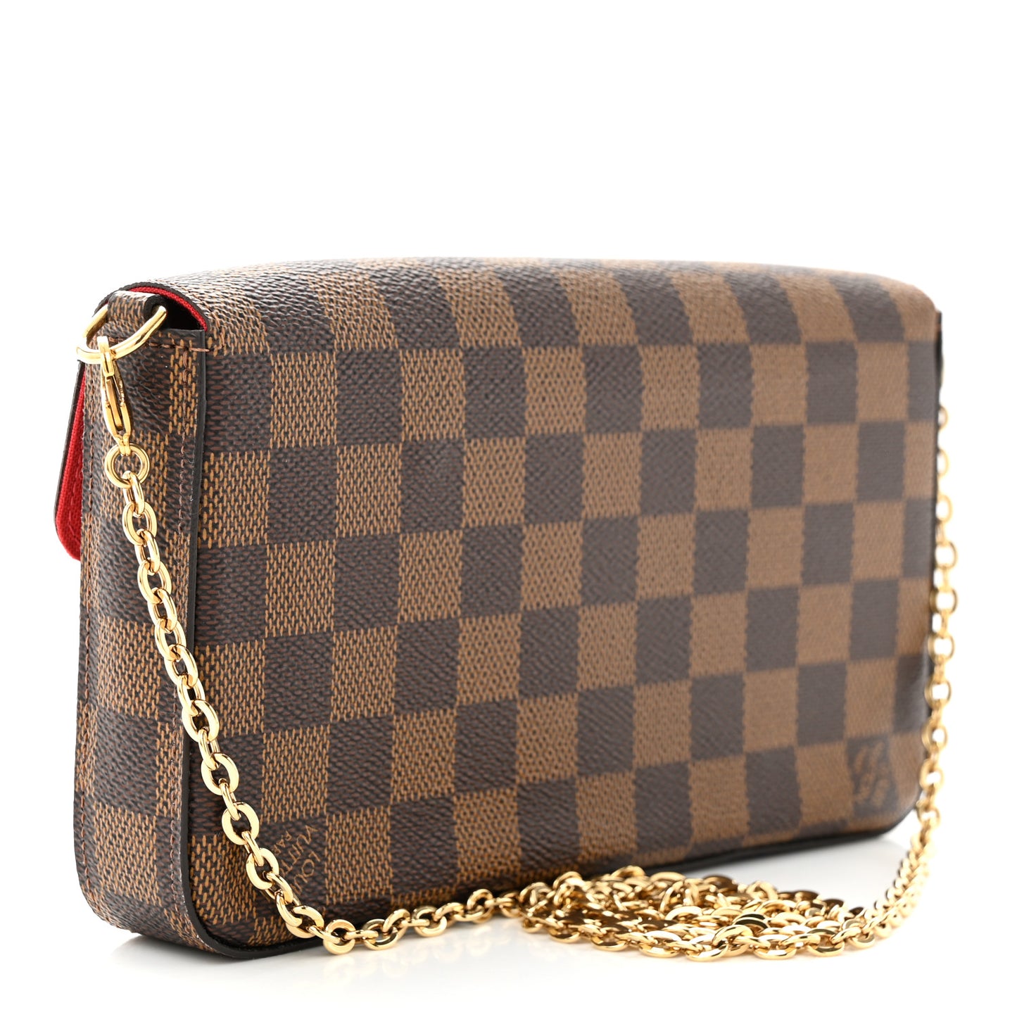 Damier Ebene Pochette Felicie Chain Wallet