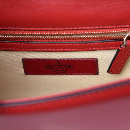 Valentino Garavani Vitello Small Glam Lock Rockstud Flap Red 6 of 11