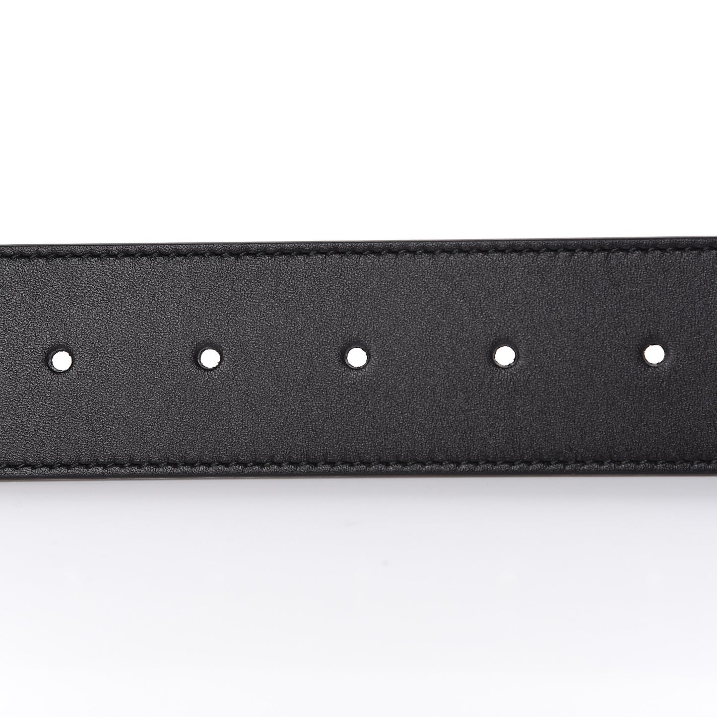 Moon Calfskin Nickel Double G 40mm Belt 90 36 Black