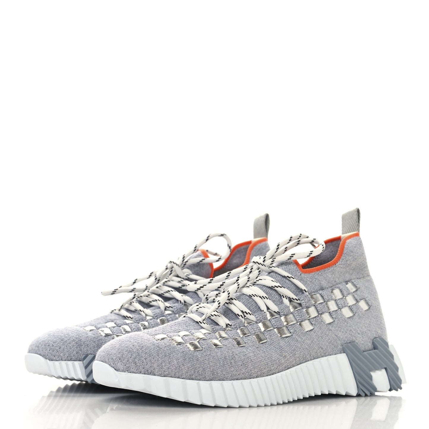 Technical Canvas Womens Flex Slip-On Sneaker 36 Gris Silex