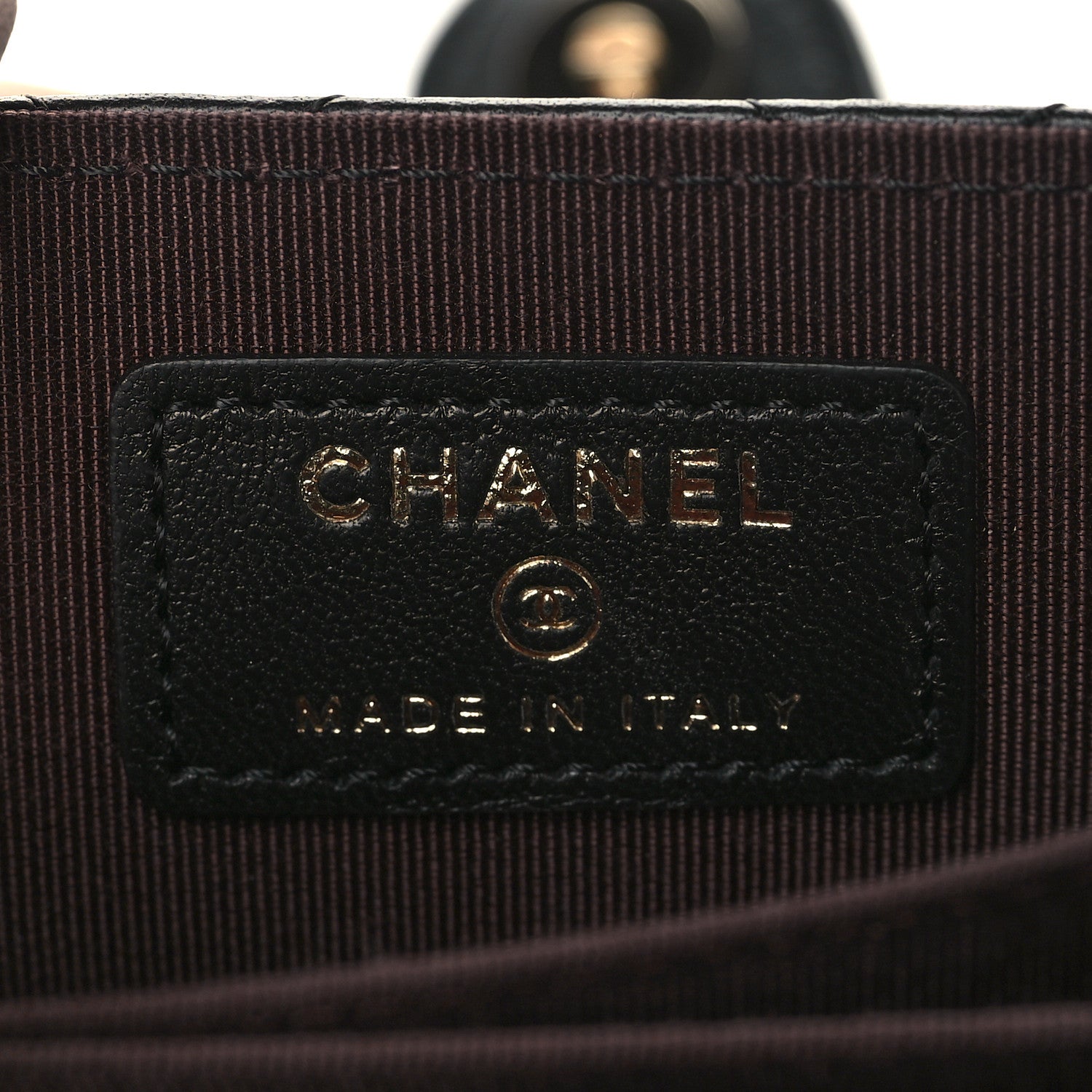Chanel Lambskin Quilted Gusseted Card Holder Black 6 of 8