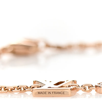 Louis Vuitton 18K Pink Gold Diamond Idylle Blossom LV Bracelet 4 of 4