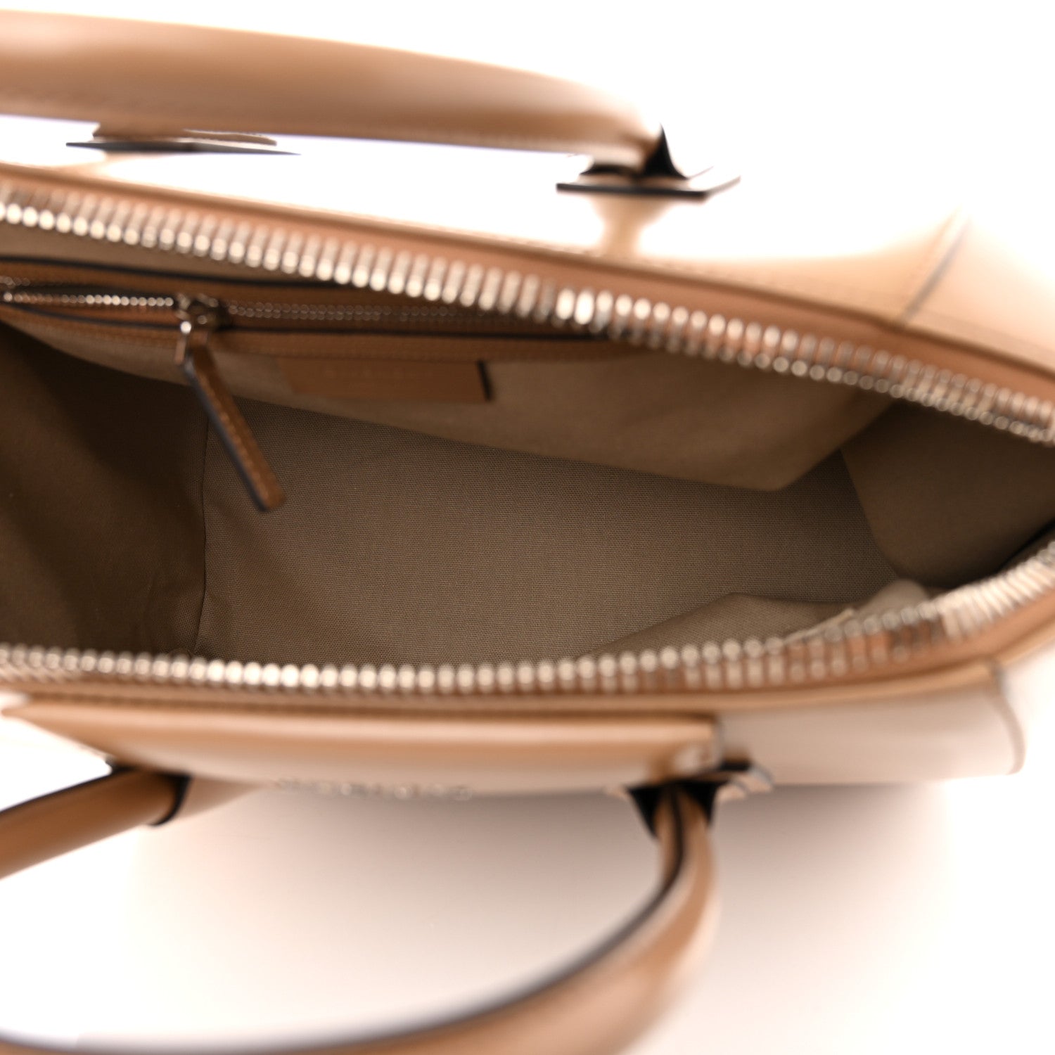 Givenchy Shiny Lord Calfskin Medium Antigona Dark Beige 5 of 13