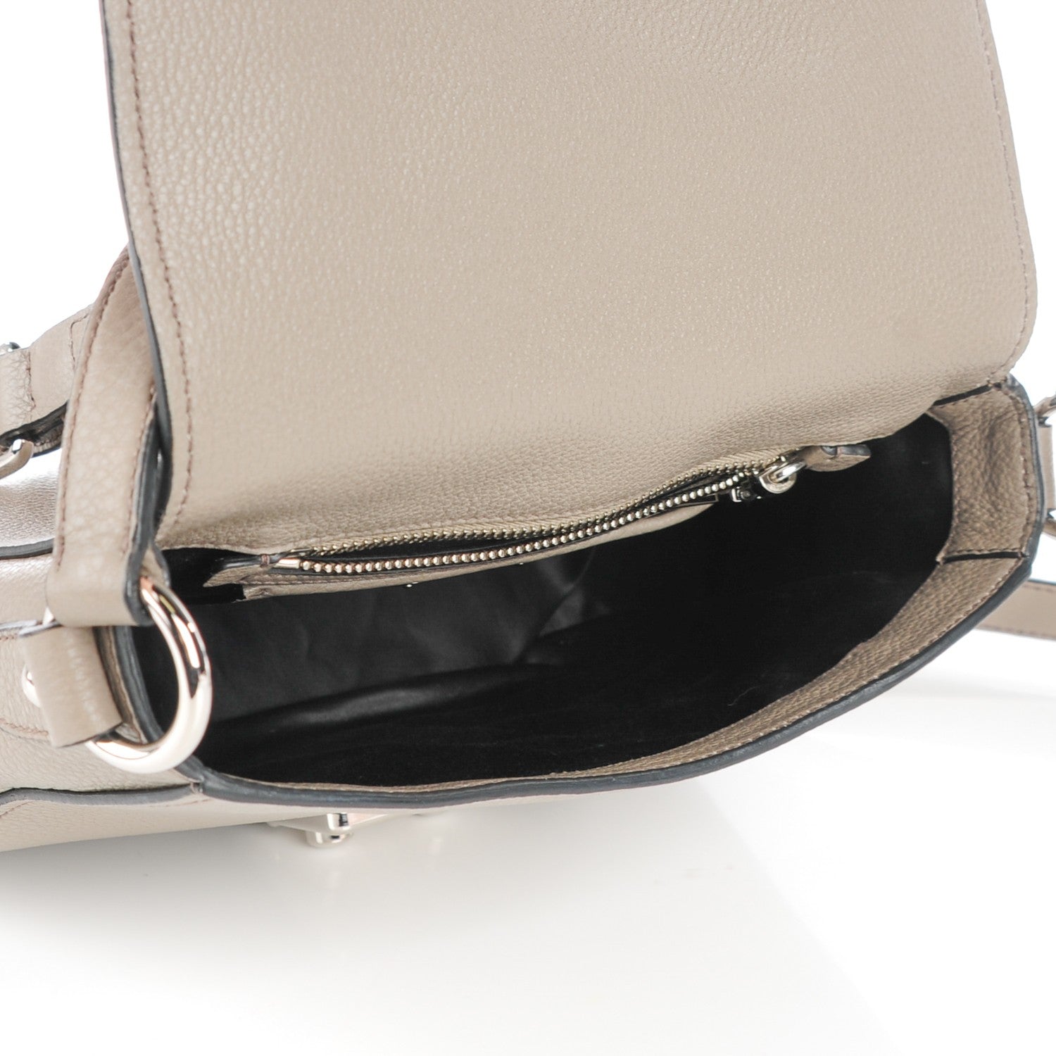 Miu Miu Goatskin Madras Shoulder Bag Argilla 5 of 8