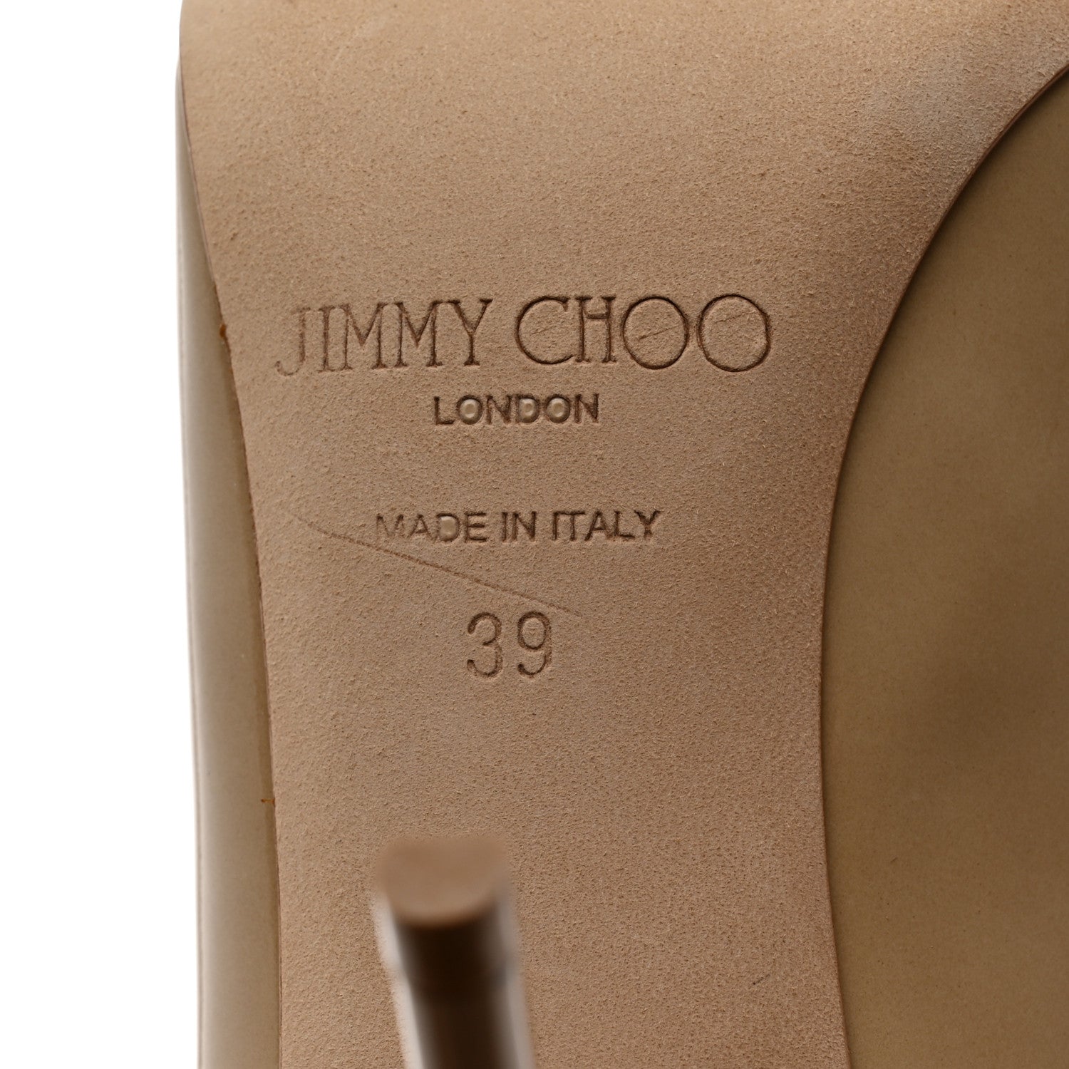 Jimmy Choo Patent Agnes 85 Pumps 39 Nude 7 of 8