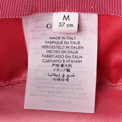 Gucci Glittered Straw Grosgrain Wide Brim Hat M Gold Black 7 of 7