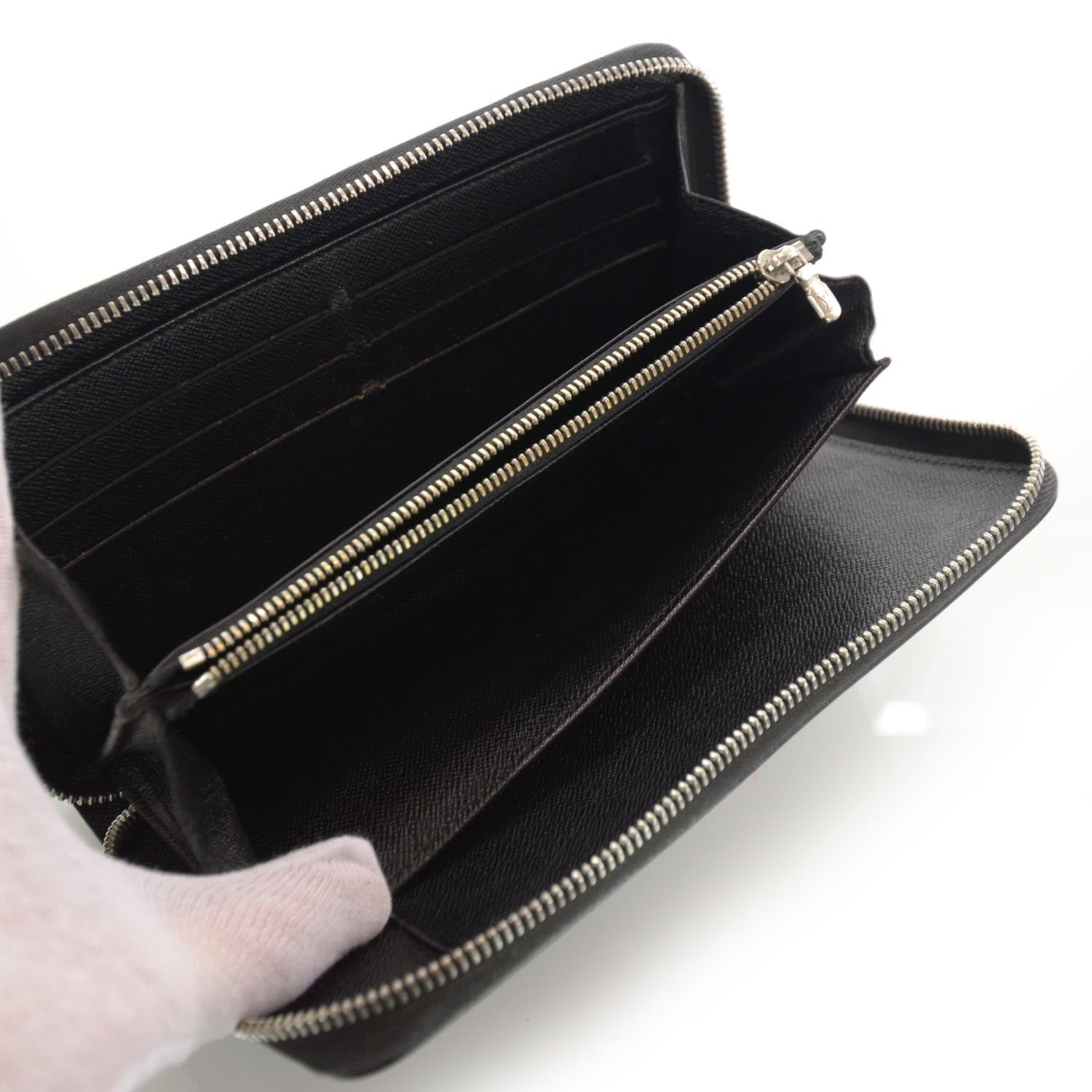 Louis Vuitton Epi Zippy Organizer Wallet Black 9 of 9
