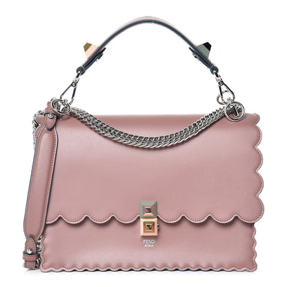Fendi Vitello Liberty Scalloped Studded Kan I Shoulder Bag English Rose 1 of 8