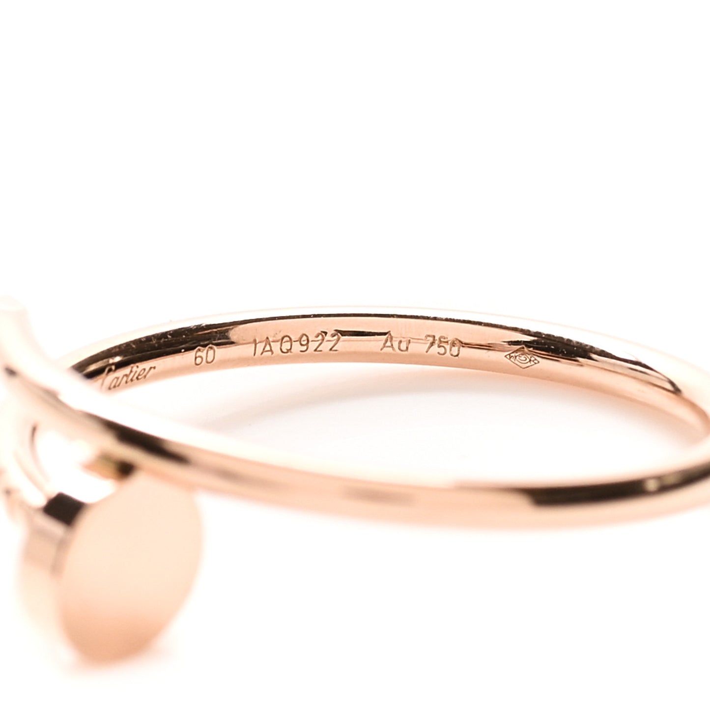 18K Pink Gold Small Juste Un Clou Ring 60 9