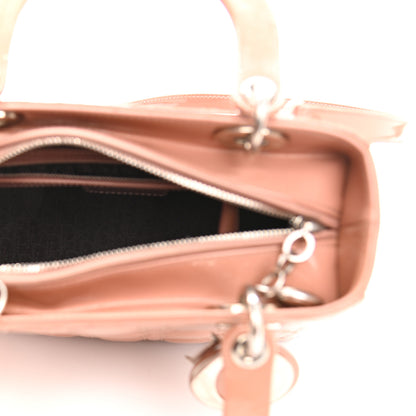 Christian Dior Patent Cannage Medium Lady Dior Beige 5 of 11