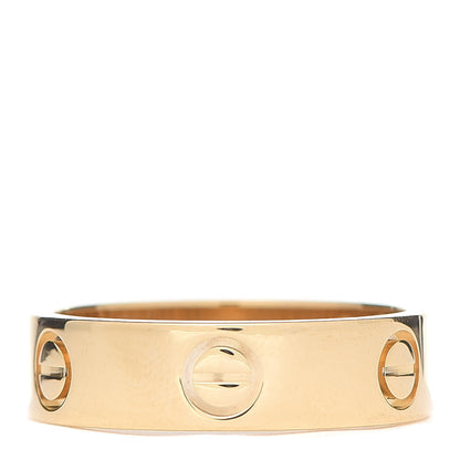 Cartier 18K Yellow Gold 5.5mm LOVE Ring 56 7.5 3 of 6
