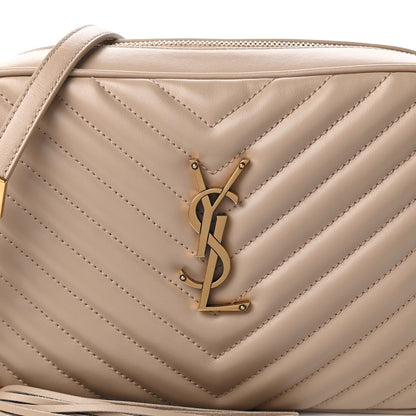 Saint Laurent Calfskin Matelasse Monogram Lou Camera Bag Dark Latte 10 of 10