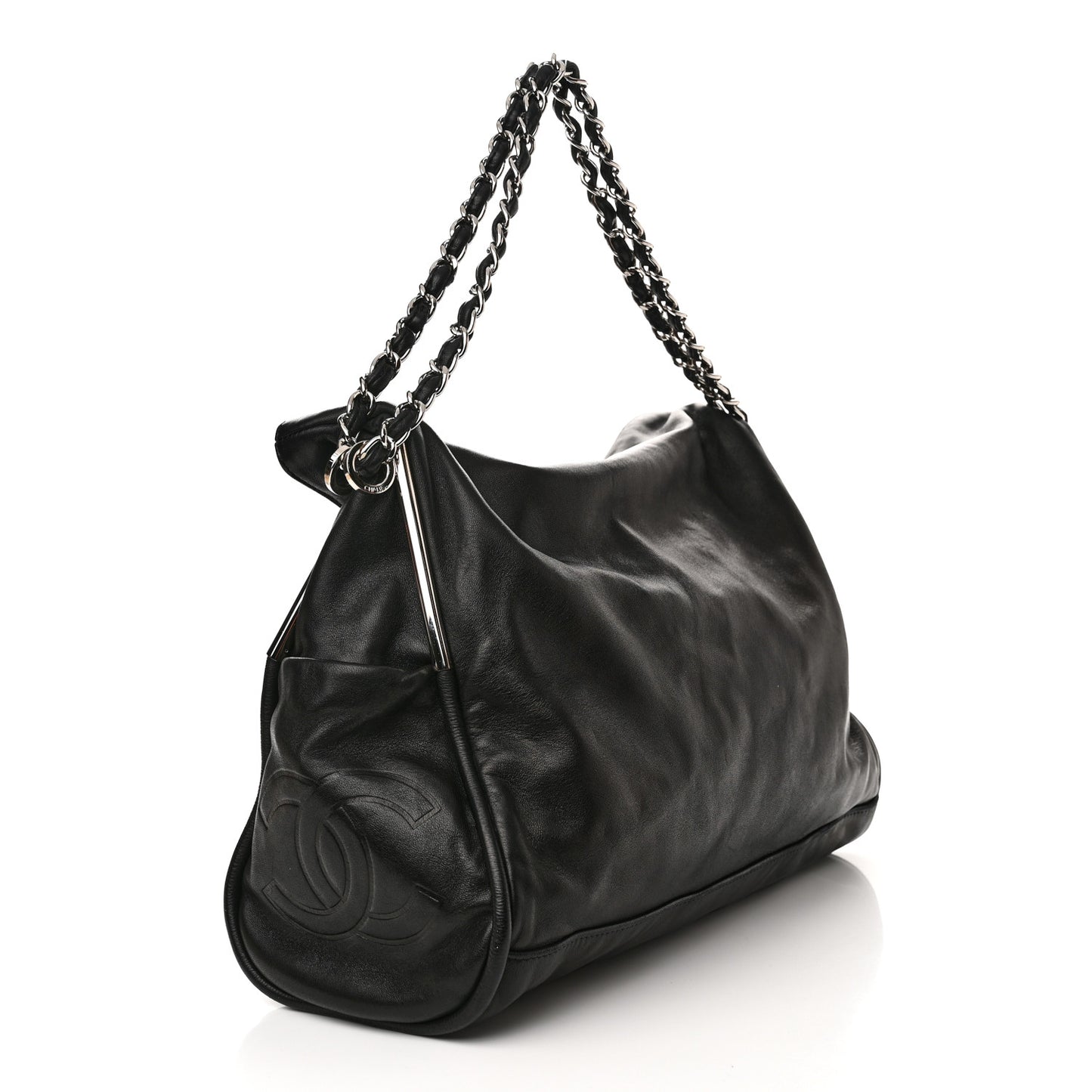Lambskin Large Ultimate Soft Tote Black