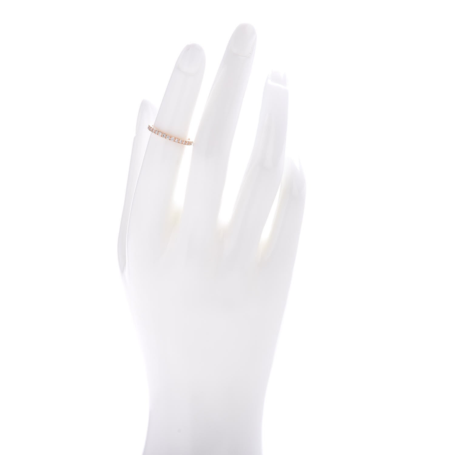 Tiffany 18K Rose Gold Diamond Novo Half Circle Band Ring 49 4.75 2 of 5