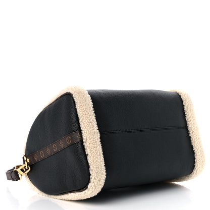 Louis Vuitton Calfskin Monogram Teddy Speedy Bandouliere 30 Black 4 of 8