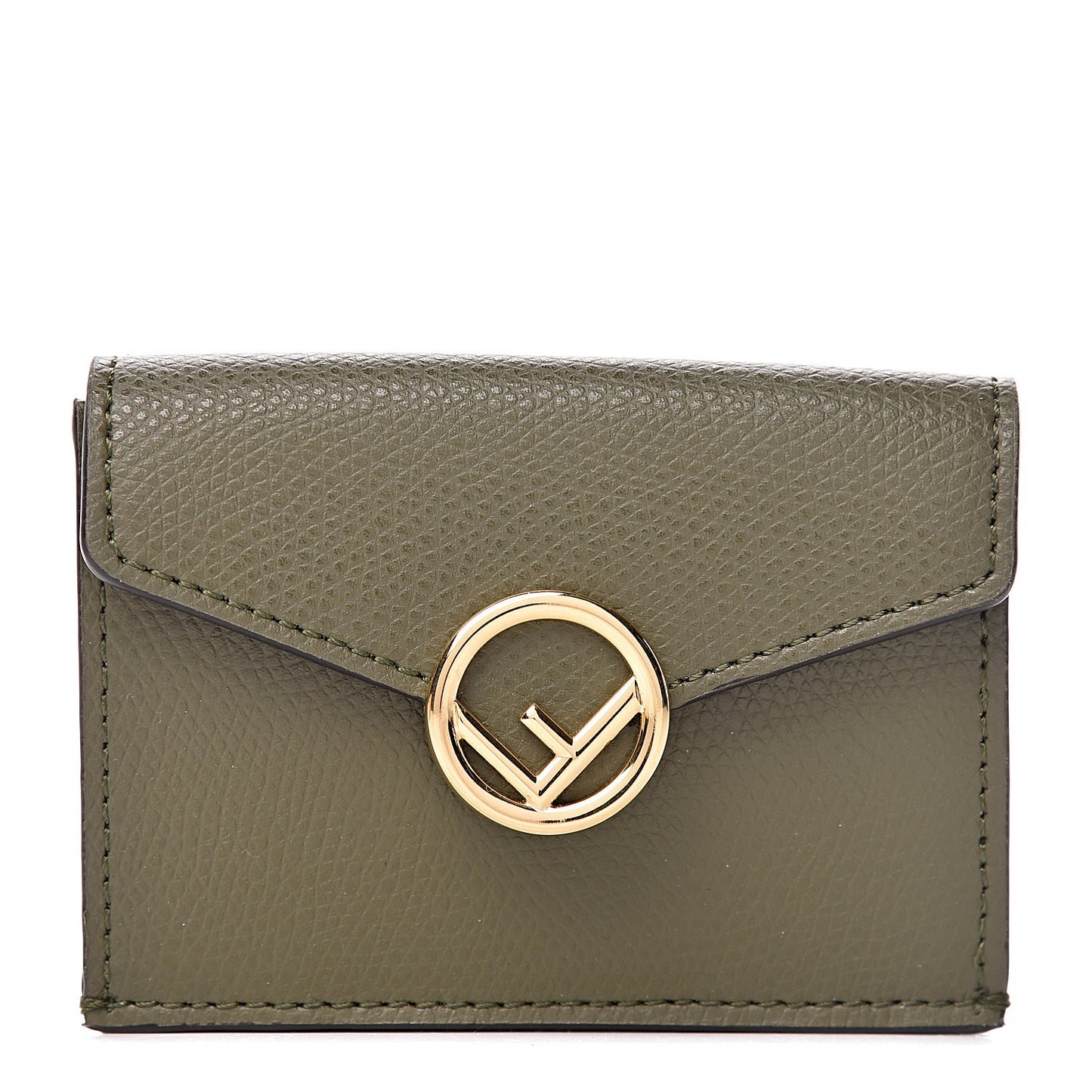 Vitello Cruise F is Fendi Micro Tri-Fold Envelope Wallet Asparago