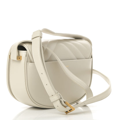 Saint Laurent Calfskin Y Quilted Small Joan Satchel Blanc Vintage 3 of 10