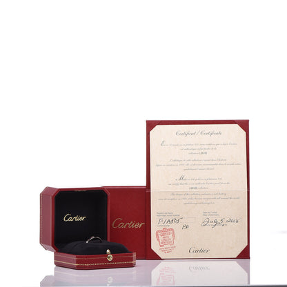 Cartier 18K White Gold 3.5mm LOVE Wedding Band Ring 55 7.25 5 of 5