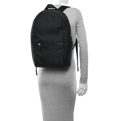 Gucci Nylon Monogram Slim Backpack Black 2 of 11