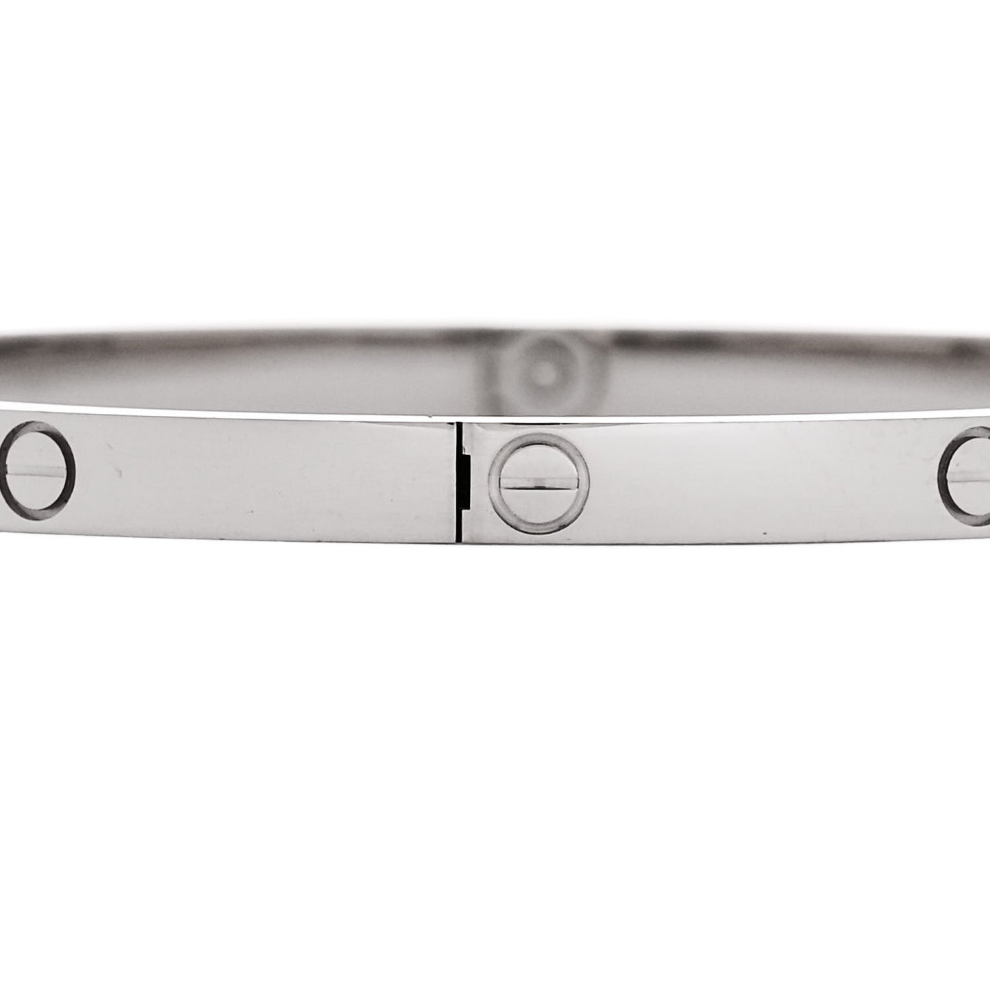18K White Gold Small LOVE Bracelet 17