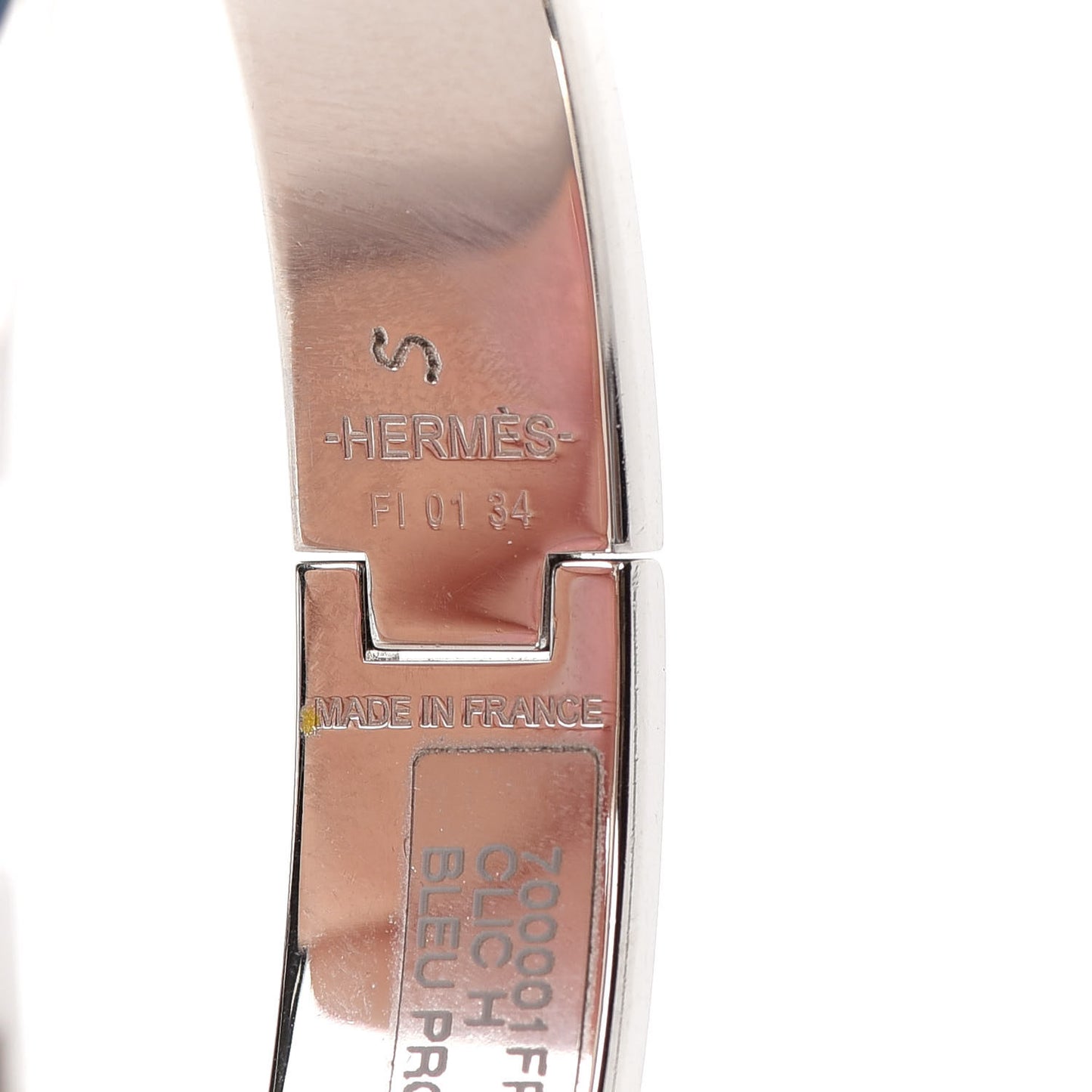 Enamel Narrow Clic Clac H Bracelet PM Bleu Profond