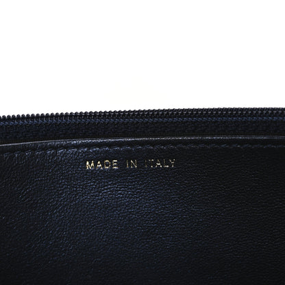 Chanel Calfskin Double Stitch Boy Wallet On Chain WOC Navy 7 of 11