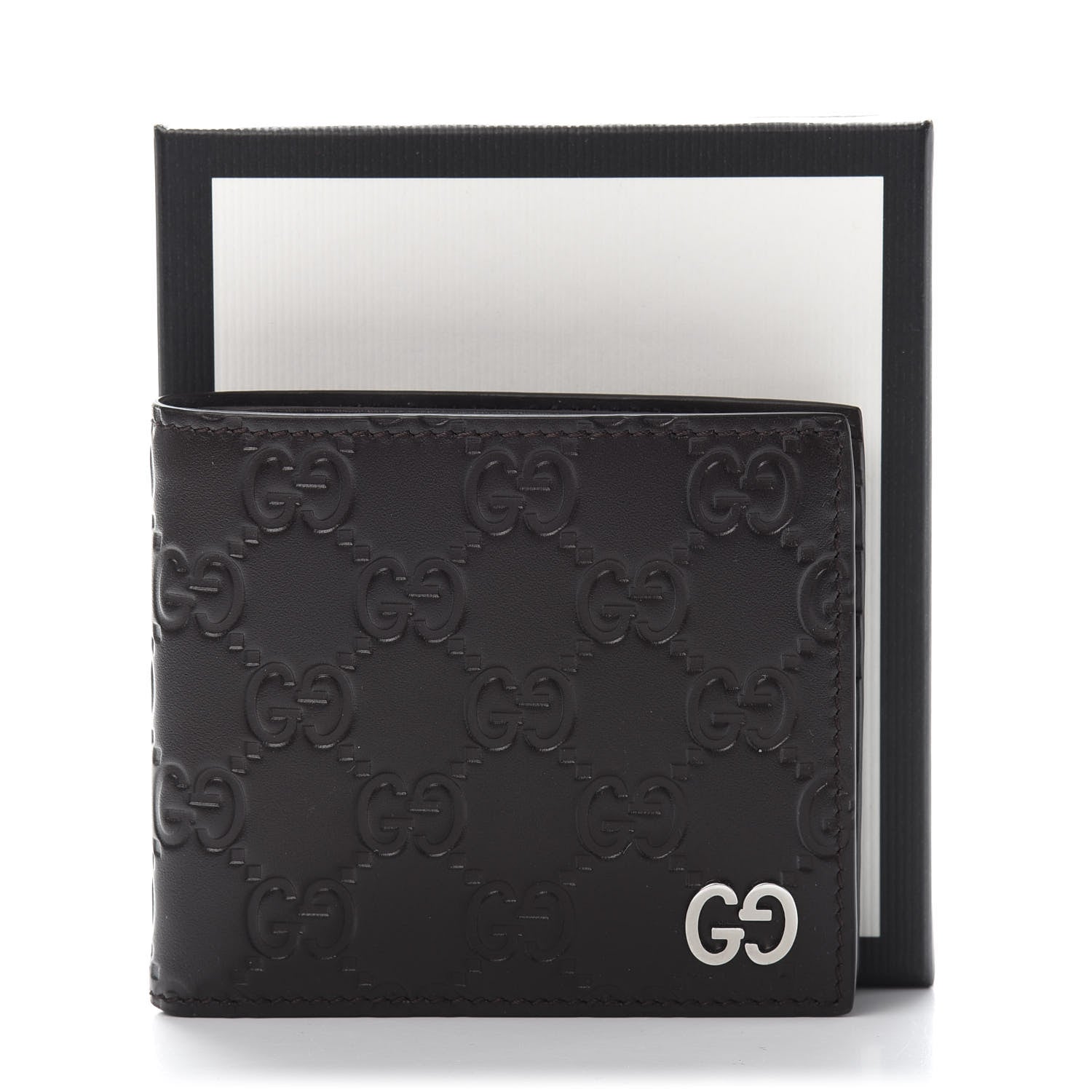 Gucci Guccissima Signature Dorian Bi-Fold Wallet Cocoa 7 of 7