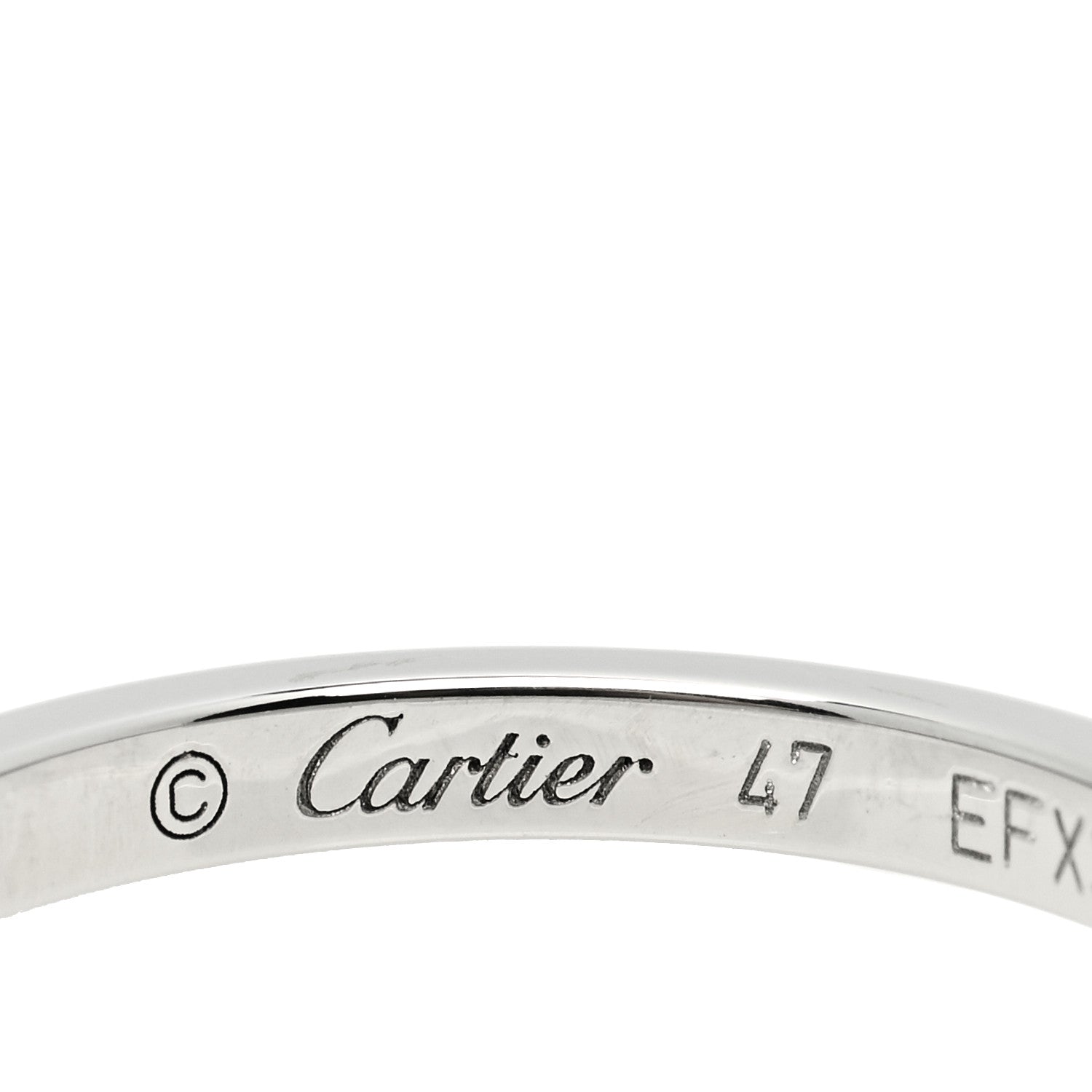 Cartier Platinum Diamond Ballerine Wedding Band Ring 47 4 3 of 3