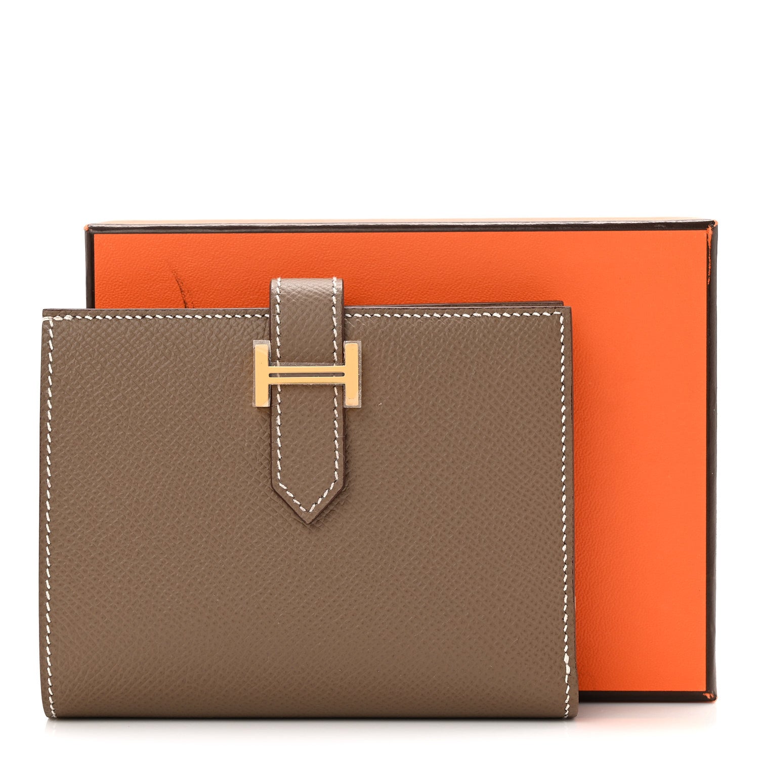 Hermes Epsom Bearn Compact Wallet Etoupe 7 of 7