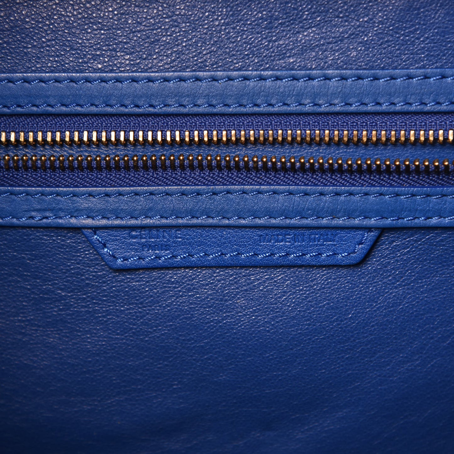 Smooth Calfskin Mini Luggage Royal Blue