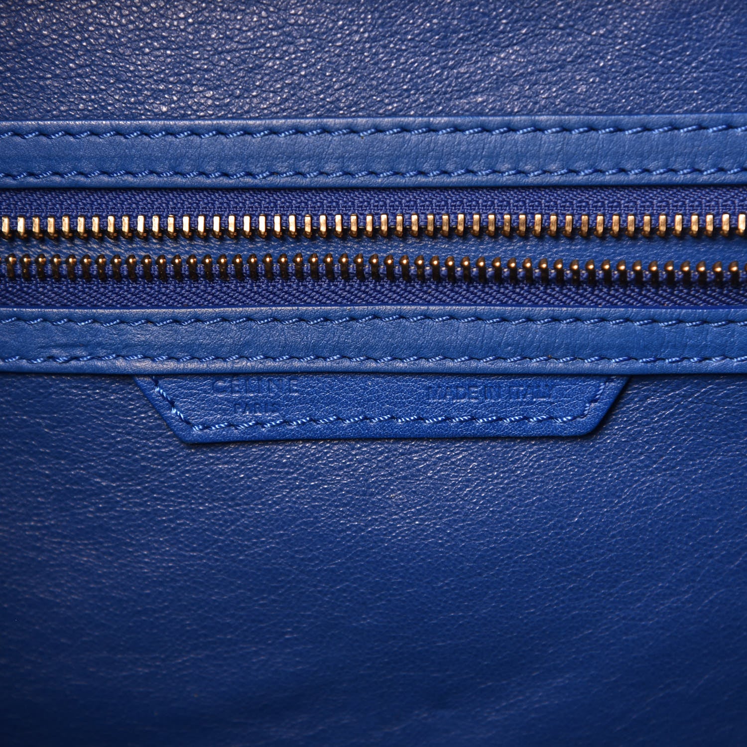 Celine Smooth Calfskin Mini Luggage Royal Blue 6 of 16