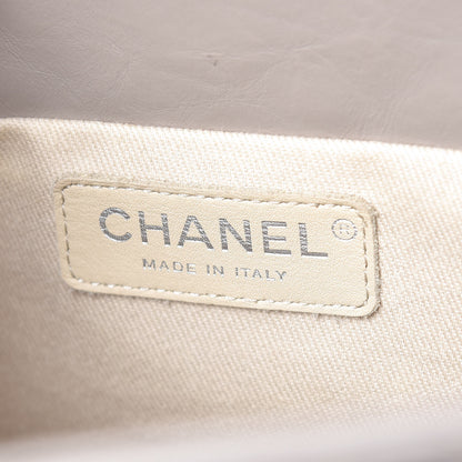 Chanel Aged Calfskin Quilted Reissue 2.55 Tote Light Grey 6 of 16