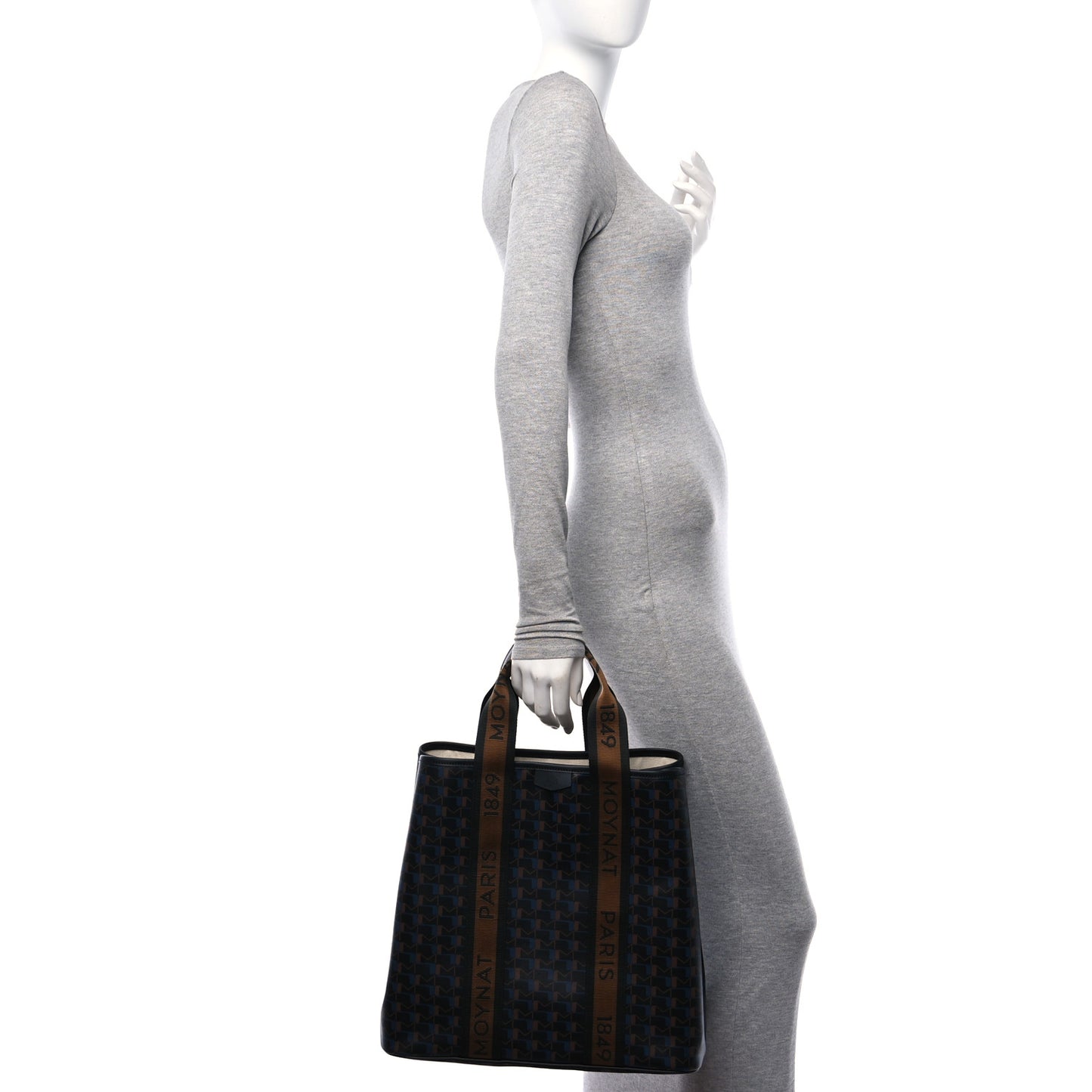 Canvas 1920 M Monogram Tote Black Brown