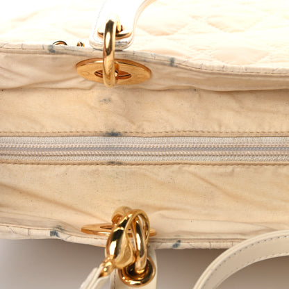 Christian Dior Nylon Cannage Large Lady Dior White 14 of 19