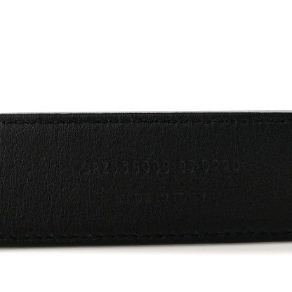 Saint Laurent Smooth Calfskin Monogram Square Buckle Belt 85 34 Black 6 of 7