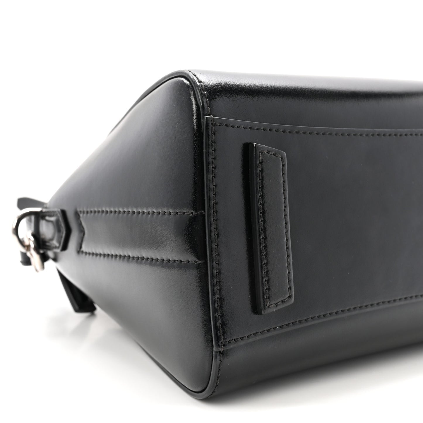 Shiny Lord Calfskin Mini Antigona Black