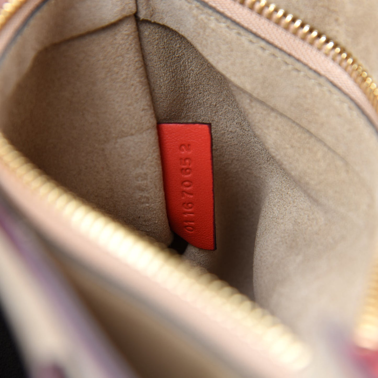 Calfskin Suede Medium Faye Shoulder Bag Sepia Red