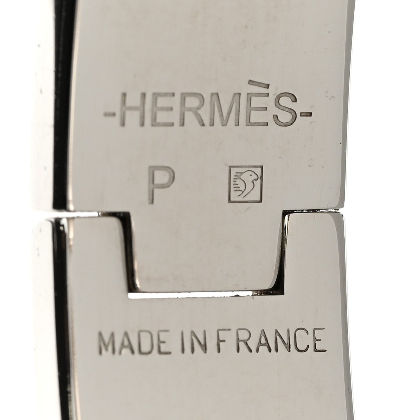 Enamel Narrow Clic Clac H Bracelet PM Rose Poudre