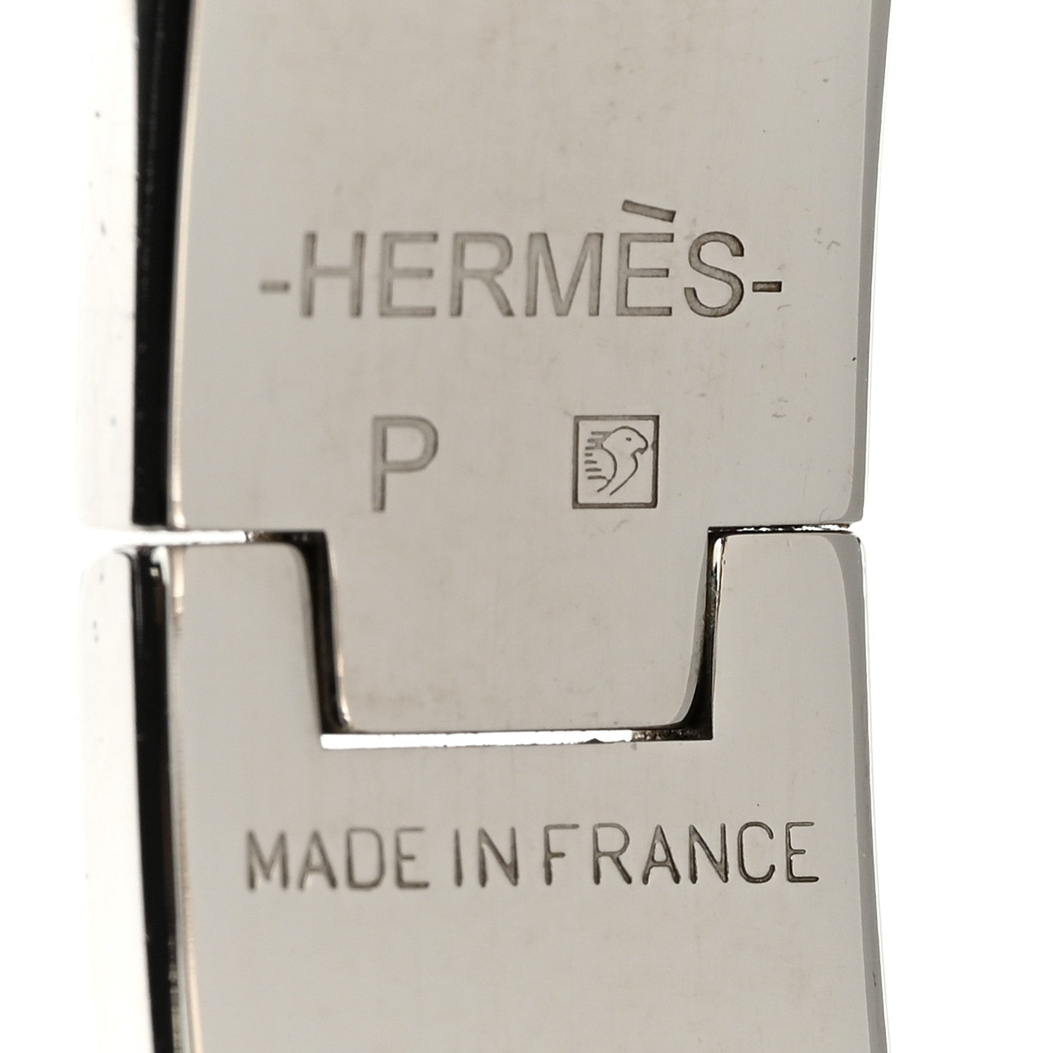 Hermes Enamel Narrow Clic Clac H Bracelet PM Rose Poudre 4 of 4