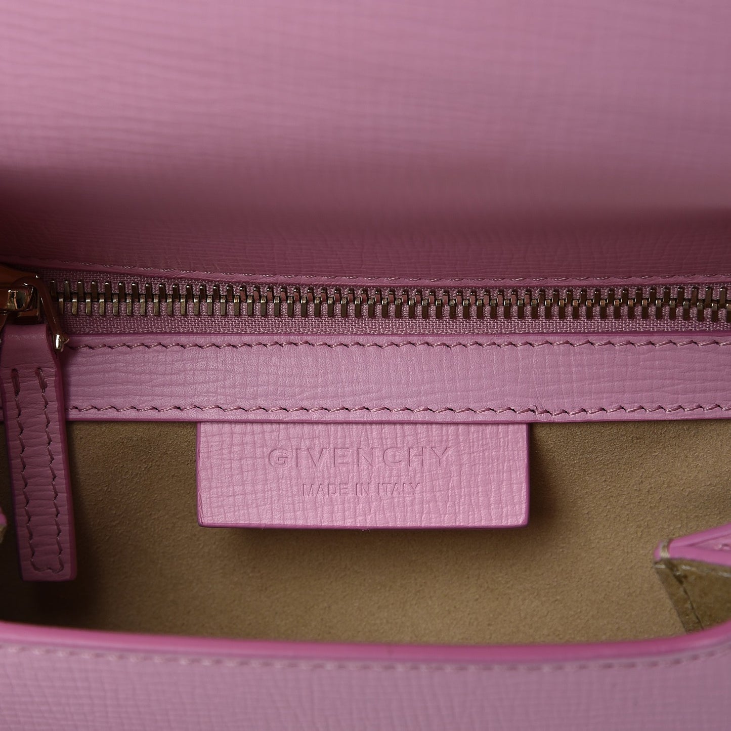 Textured Calfskin Mini Pandora Box Crossbody Bag Bright Pink