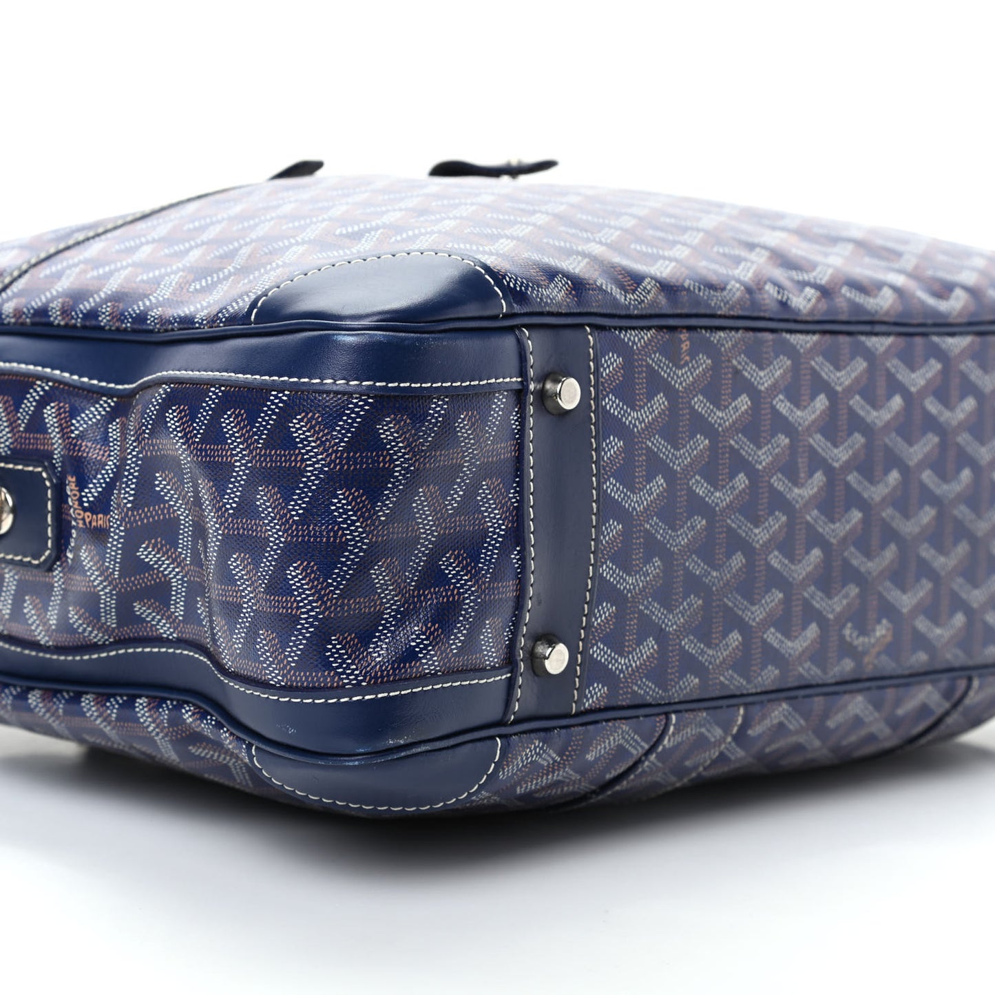 Goyardine Ambassade MM Briefcase Navy