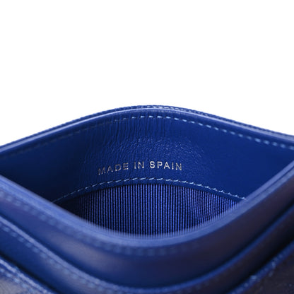 Chanel Caviar Quilted Card Holder Blue 7 of 9