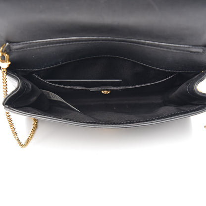Versace Vitello Studded Palazzo Medusa Evening Clutch Bag Black 4 of 16