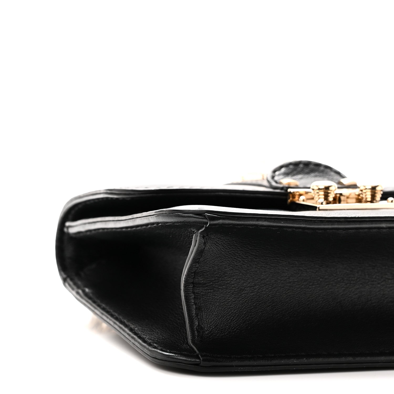 Valentino Garavani Vitello Mini Glam Lock Rockstud Flap Black 8 of 9
