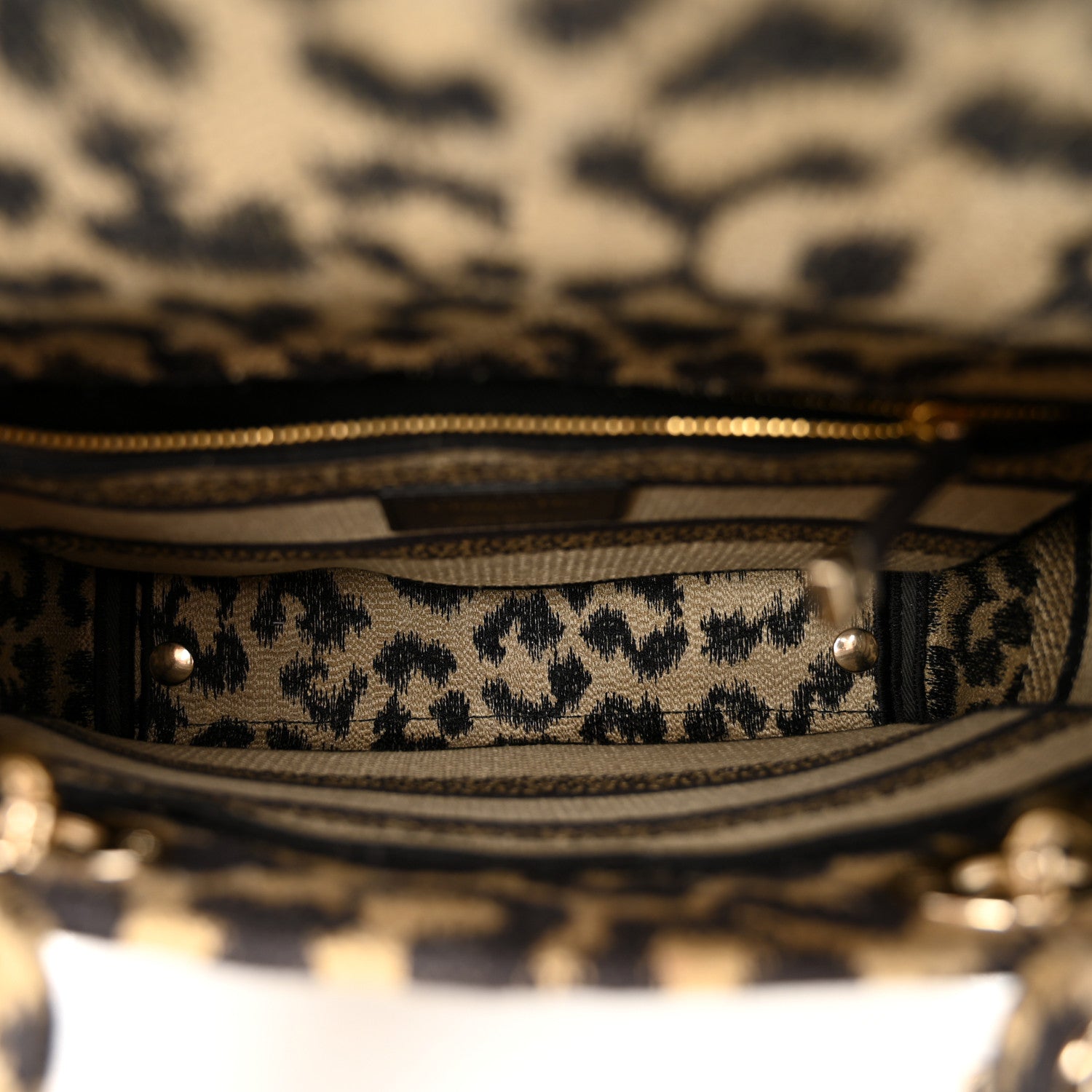 Christian Dior Canvas Medium Mizza Embroidered Lady D-Lite Beige Multicolor 5 of 10