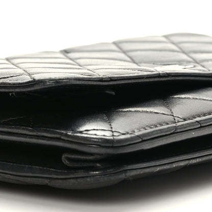 Chanel Lambskin Quilted Wallet On Chain WOC Black 9 of 10