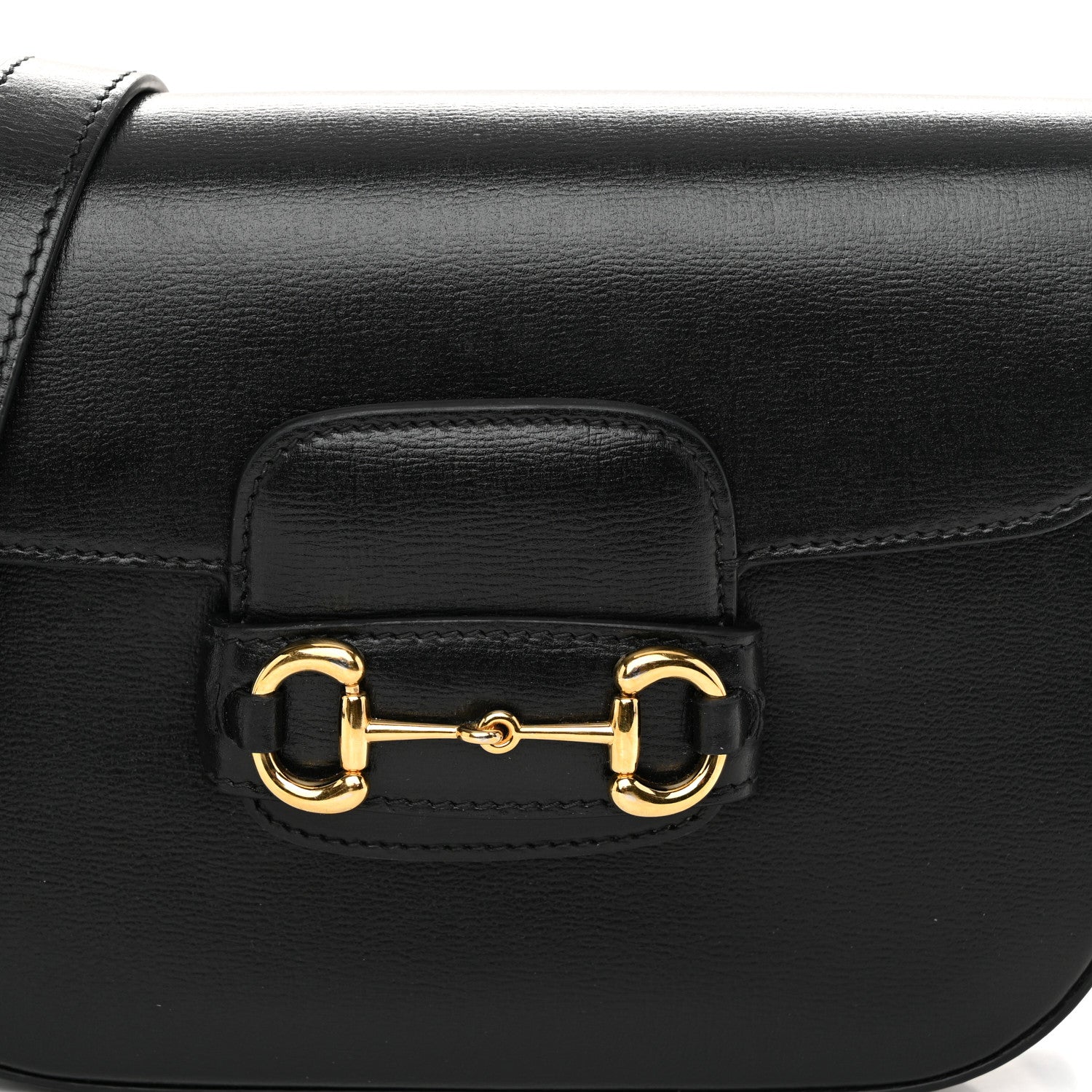 Gucci Azalea Calfskin Web Mini Horsebit 1955 Shoulder Bag Black 9 of 14
